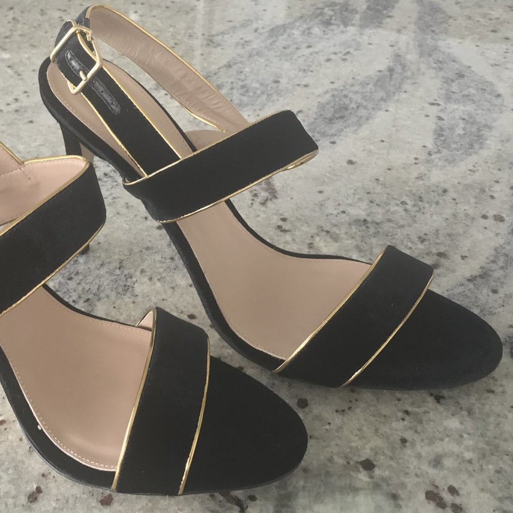 J Crew Velvet Sandal